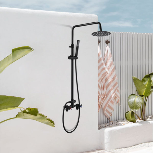 LUXESIT Outdoor Shower Kit with Double Handles Wayfair